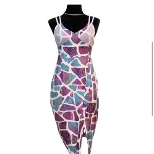 RUNAWAY THE LABEL REVOLVE Sleeveless Midi Dress M